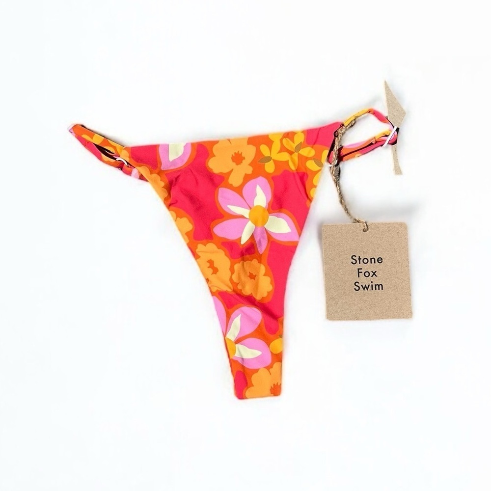 🌻NEW w.tags! REVOLVE Stone Fox Swim Lei Lei Isle Cheeky Bikini Bottom Medium